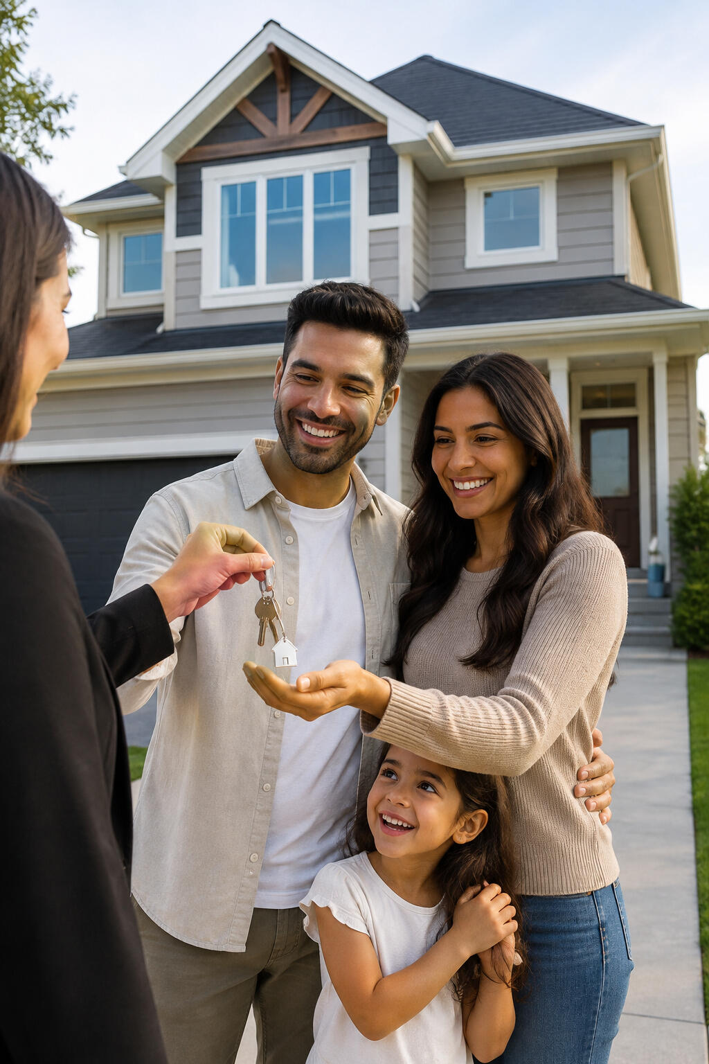 Turnkey multi-family investment opportunity Builder reviewing architectural plans beside a completed multi-family apartment development in Alberta, representing turnkey real estate investment opportunities.